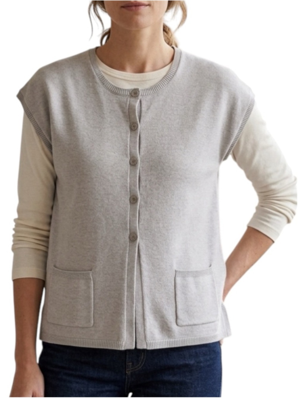 Mansted Komma Vest Medium Heathered Lilac